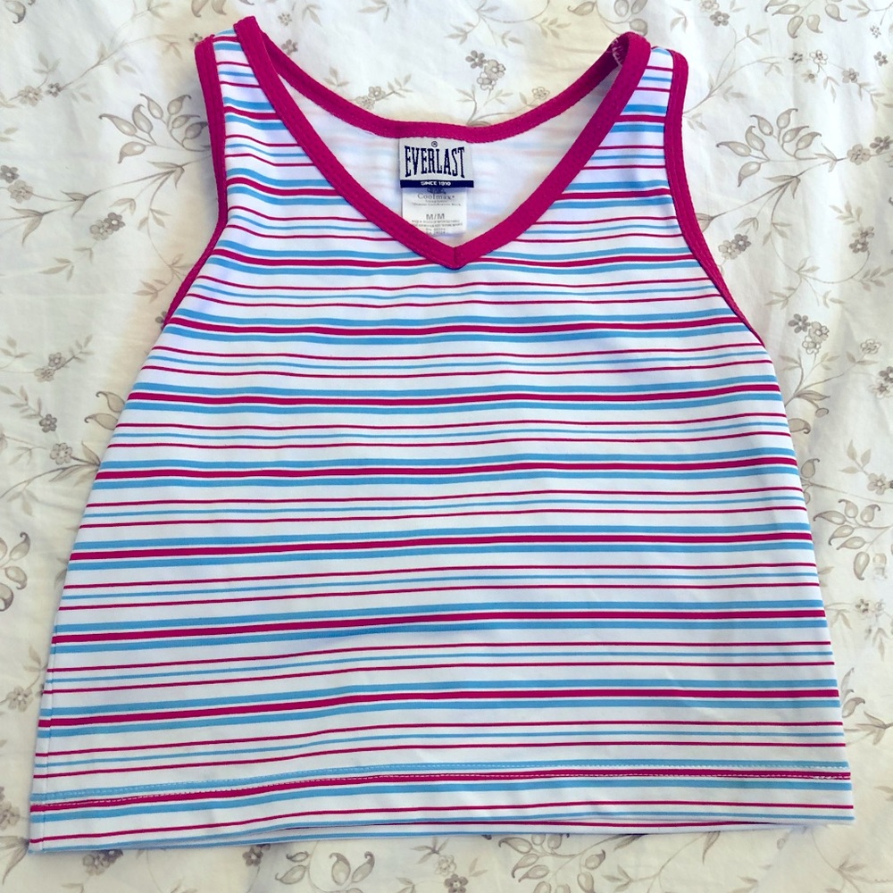 Striped Everlast workout crop top
